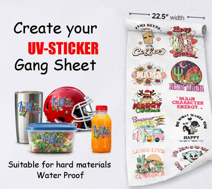 BUILD YOUR  UV DTF STICKERS GANG SHEETS
