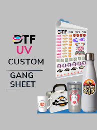 BUILD YOUR  UV DTF STICKERS GANG SHEETS
